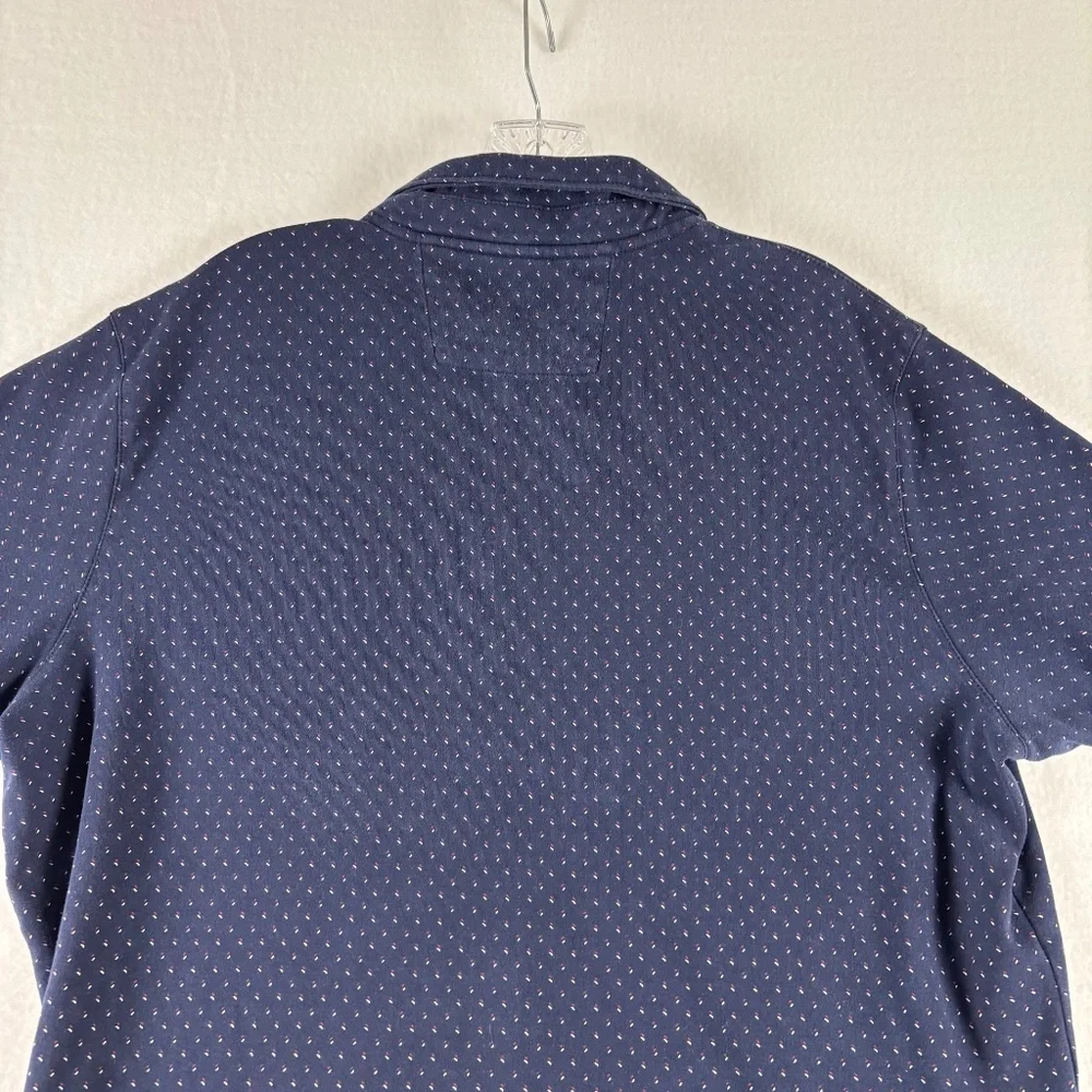 Banana Republic Dress Polo Shirt, Blue with White, Red Specks,  Men's, Size XL - Picture 7 of 11